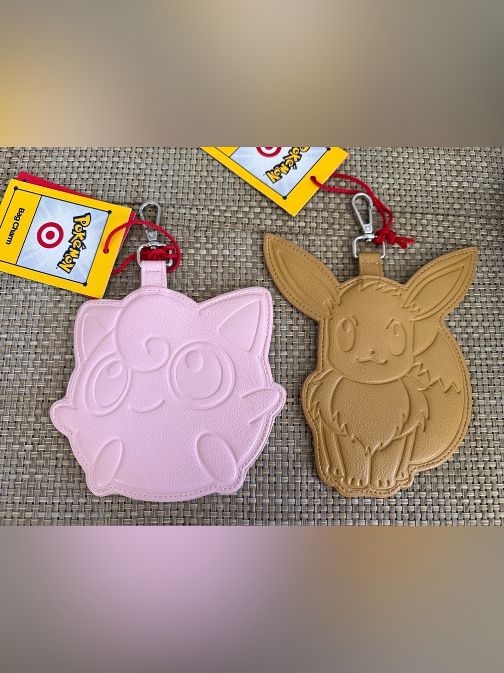Brand New Pokémon Jigglypuff & Eevee Charm Tags (NWT)